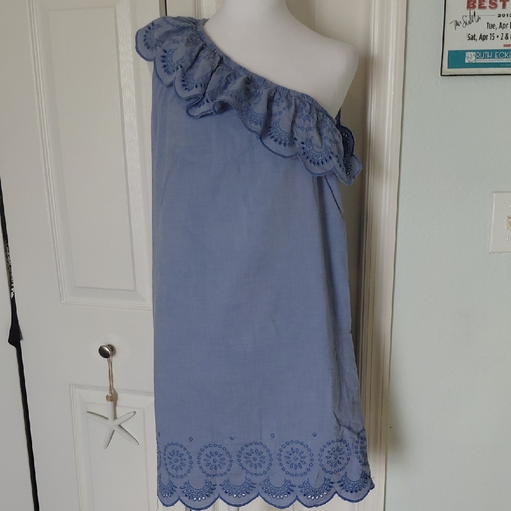 Vineyard Vines Light Blue Textured Dress